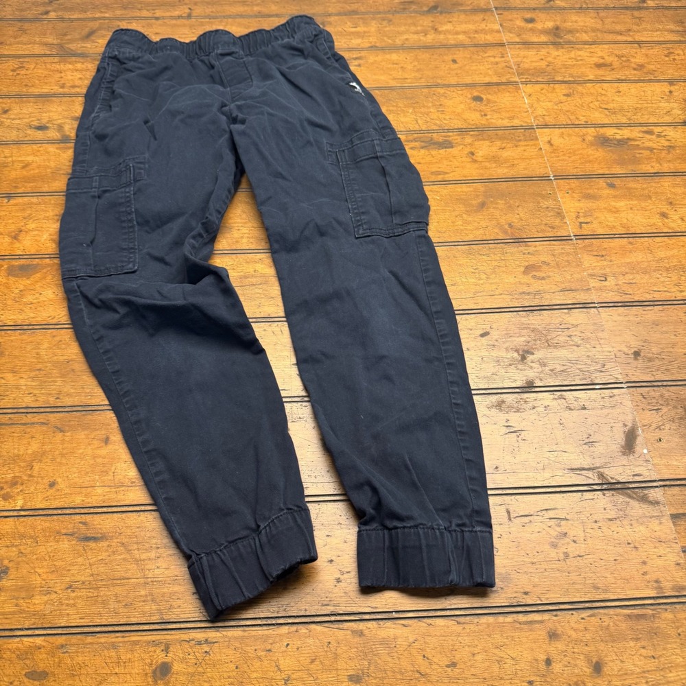 Abercrombie Kids Navy Blue Cargo Jogger Pants Boys‎ Girls Size 13 14 Elastic